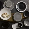 DUDSON Assiette creuse ovale gris porcelaine 26,7x19,7 cm Evo Granite Outlet