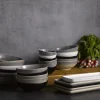 Assiette creuse ovale Jet porcelaine 26,7x19,7 cm Evo - DUDSON Clearance