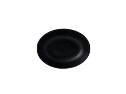 DUDSON Assiette creuse ovale noir porcelaine 21,6x16,4 cm Evo Sale