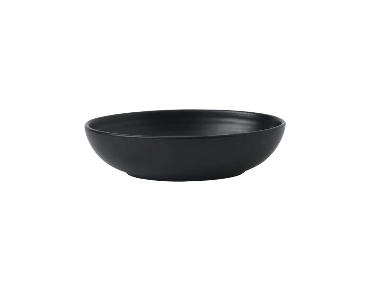 DUDSON Assiette creuse ovale noir porcelaine 21,6x16,4 cm Evo Sale