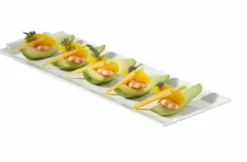 REVOL Assiette creuse rectangulaire blanc porcelaine culinaire 30 cm Bombay Discount