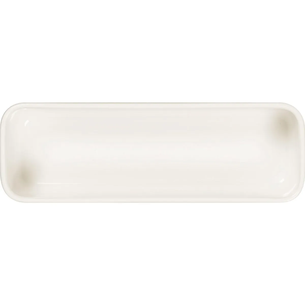 Assiette creuse rectangulaire blanc porcelaine 24x8 cm Fractal - RAK New