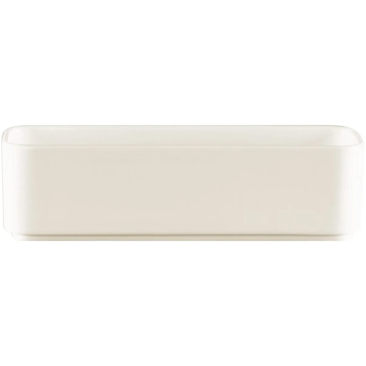 Assiette creuse rectangulaire blanc porcelaine 24x8 cm Fractal - RAK New