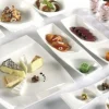 RAK Assiette creuse rectangulaire ivoire porcelaine vitrifiée 26,2x17,2 cm Mazza New