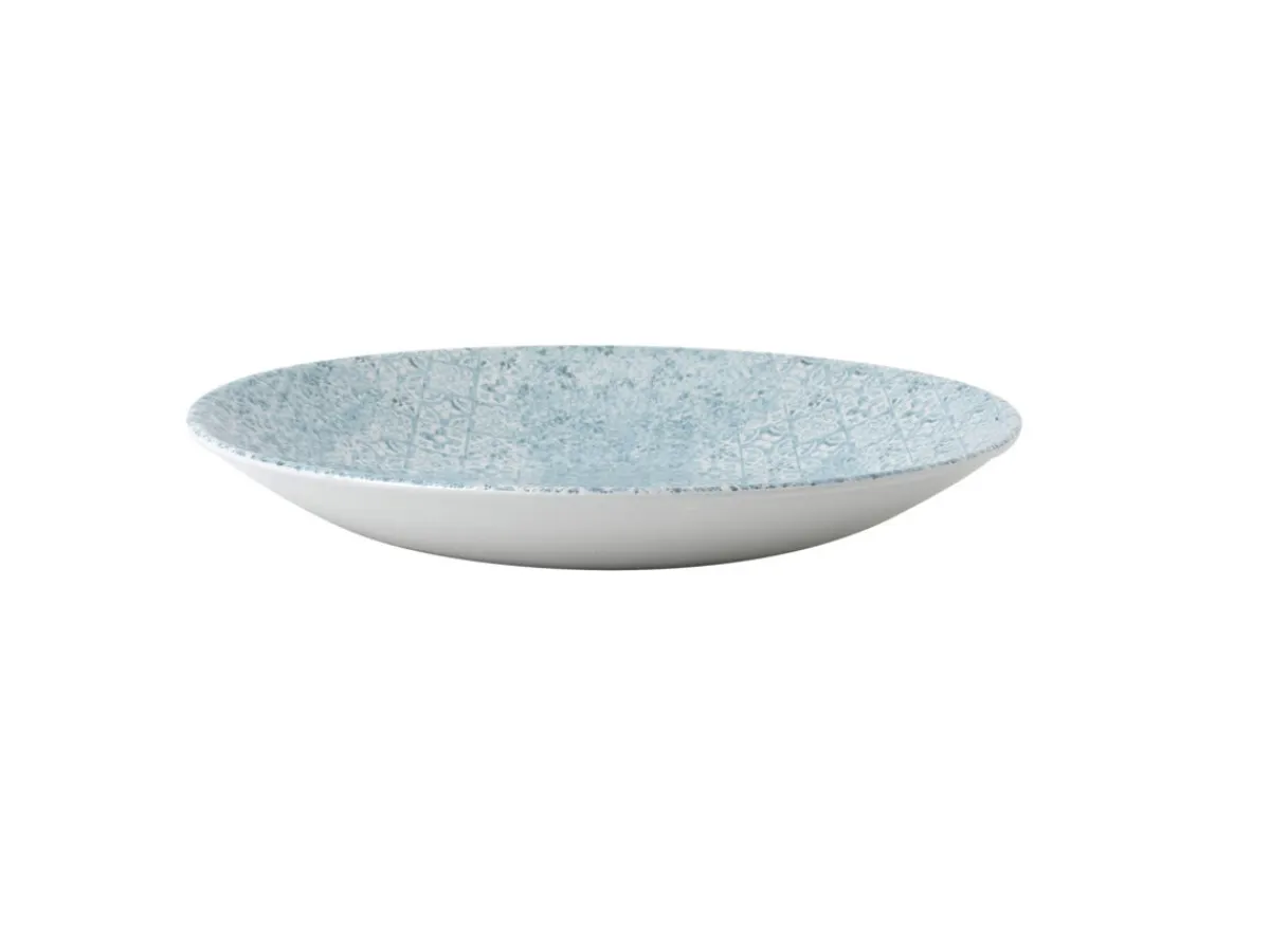 CHURCHILL Assiette creuse rond Aquamarine porcelaine vitrifiée Ø 28,1 cm Vintage Prints Aquamarine Discount