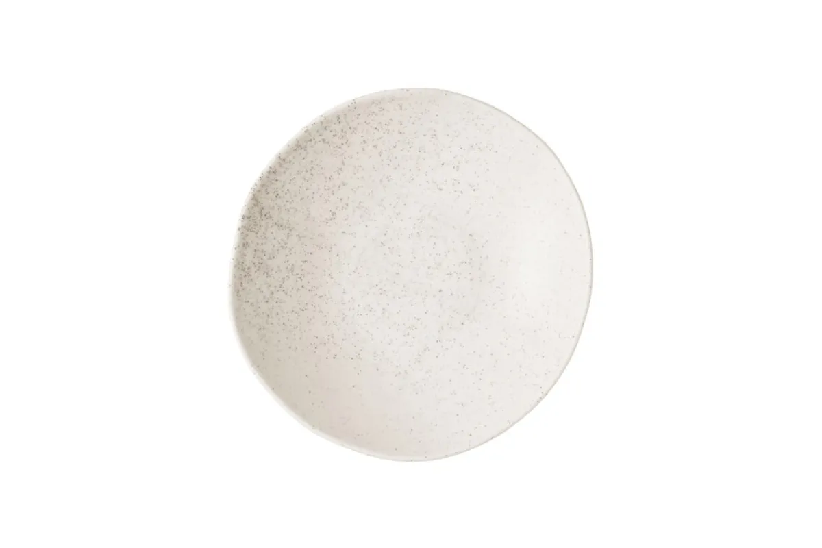 Assiette creuse rond barley white porcelaine vitrifiée Ø 22 cm 22 cm Stonecast Natural - CHURCHILL