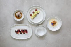 ACCOLADE Assiette creuse rond beige grès émaillé Ø 22 cm Aurora Clearance