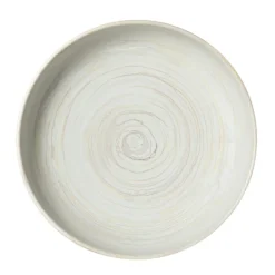 ACCOLADE Assiette creuse rond beige grès émaillé Ø 22 cm Aurora Clearance