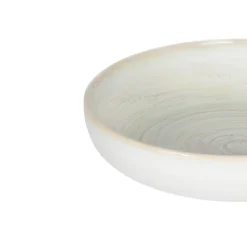 ACCOLADE Assiette creuse rond beige grès émaillé Ø 22 cm Aurora Clearance