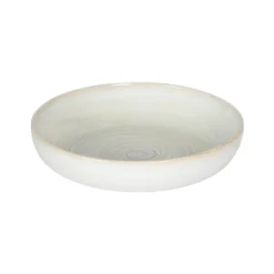 ACCOLADE Assiette creuse rond beige grès émaillé Ø 22 cm Aurora Clearance