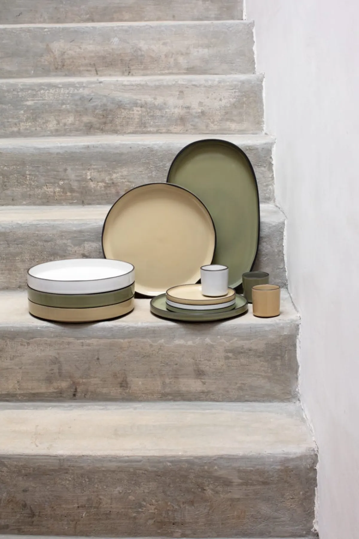 REVOL Assiette creuse rond beige porcelaine culinaire Ø 23 cm Caractère New