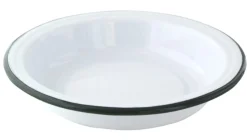 Aucune Assiette creuse rond blanc acier émaillé Ø 20 cm 20 cm Clearance