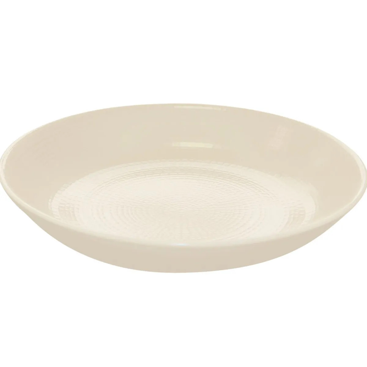 DEGRENNE Assiette creuse rond blanc grès émaillé Ø 25 cm Modulo Nature Best