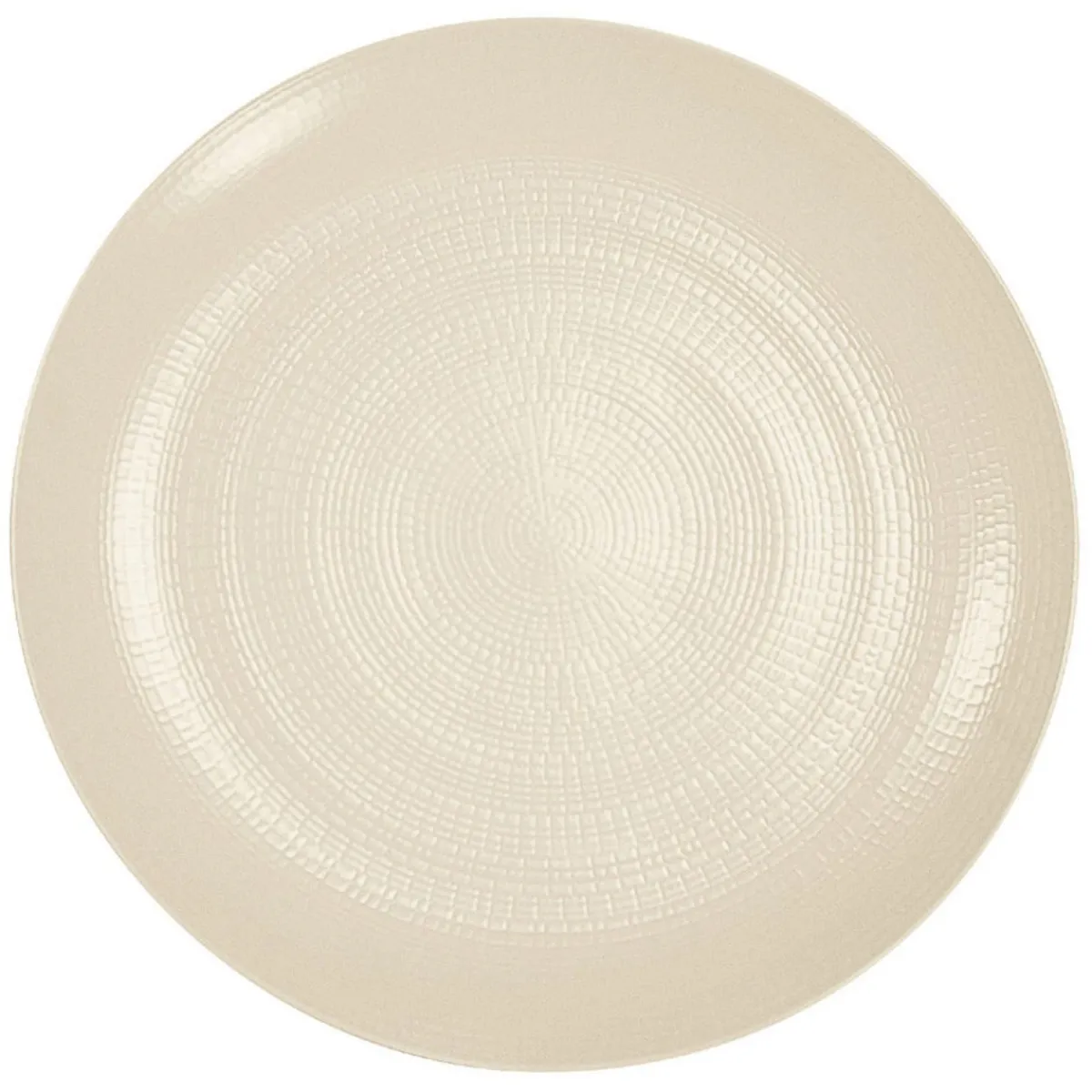 DEGRENNE Assiette creuse rond blanc grès émaillé Ø 25 cm Modulo Nature Best