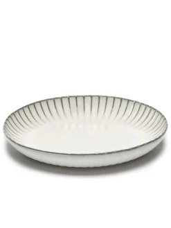 SERAX Assiette creuse rond blanc grès émaillé Ø 32 cm Inku