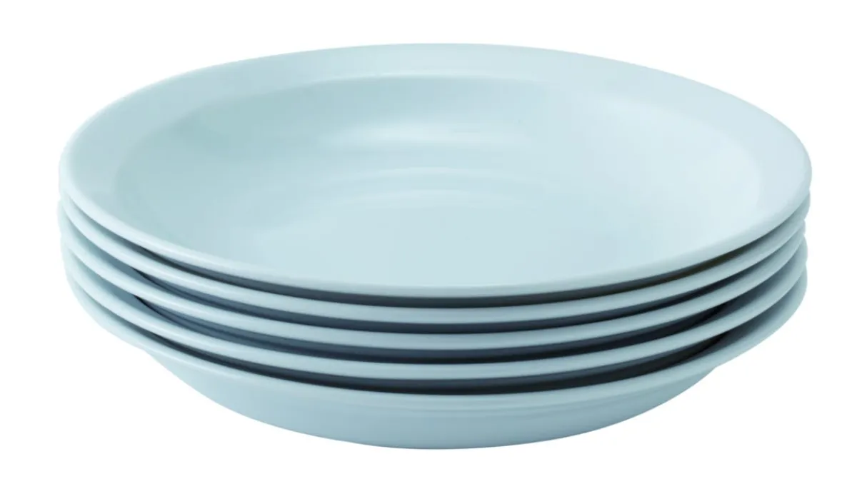 Aucune Assiette creuse rond blanc porcelaine Ø 22 cm Optima Vaisselle New