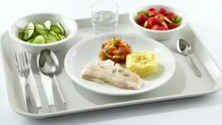 Assiette creuse rond blanc porcelaine Ø 20,5 cm Uni - ESSENTIALS COLLECTION Hot