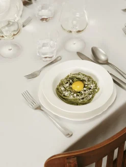 SERAX Assiette creuse rond blanc porcelaine Ø 15 cm Silhouette Clearance