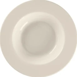 Assiette creuse rond blanc porcelaine bone china Ø 28 cm Fedra - RAK Clearance