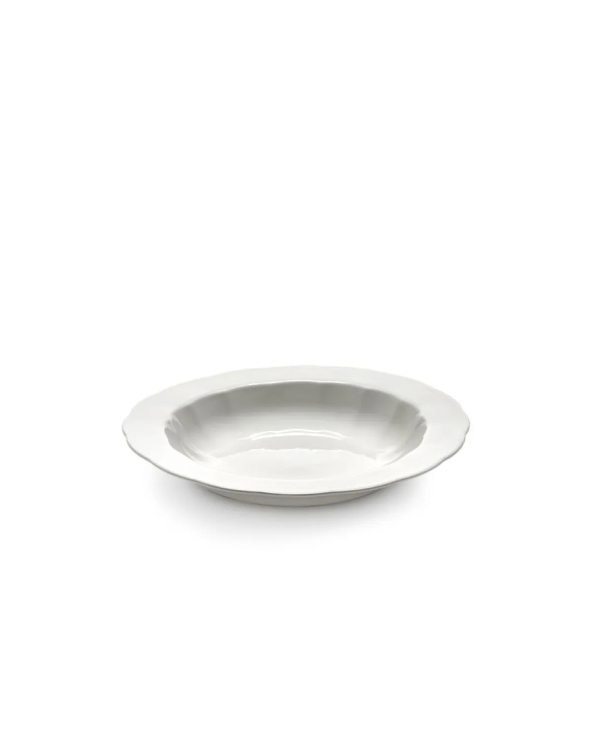 Assiette creuse rond blanc porcelaine Ø 23,7 cm Silhouette - SERAX Outlet