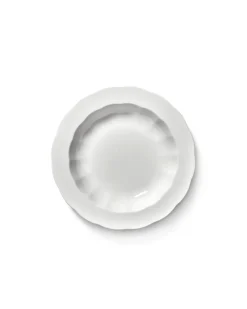 Assiette creuse rond blanc porcelaine Ø 23,7 cm Silhouette - SERAX Outlet