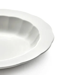 Assiette creuse rond blanc porcelaine Ø 23,7 cm Silhouette - SERAX Outlet