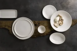 Assiette creuse rond blanc porcelaine Ø 24,3 cm Evo Pearl - DUDSON New