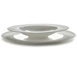 SERAX Assiette creuse rond blanc porcelaine bone china Ø 24 cm Nido Clearance