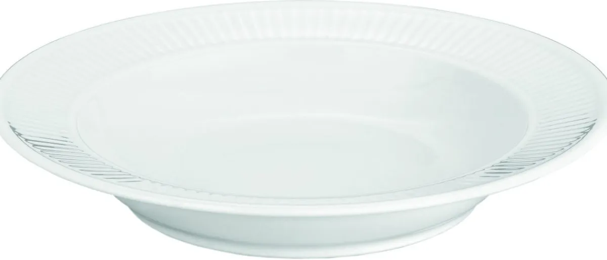 DUDSON Assiette creuse rond blanc porcelaine Ø 29,3 cm Evo Pearl Outlet