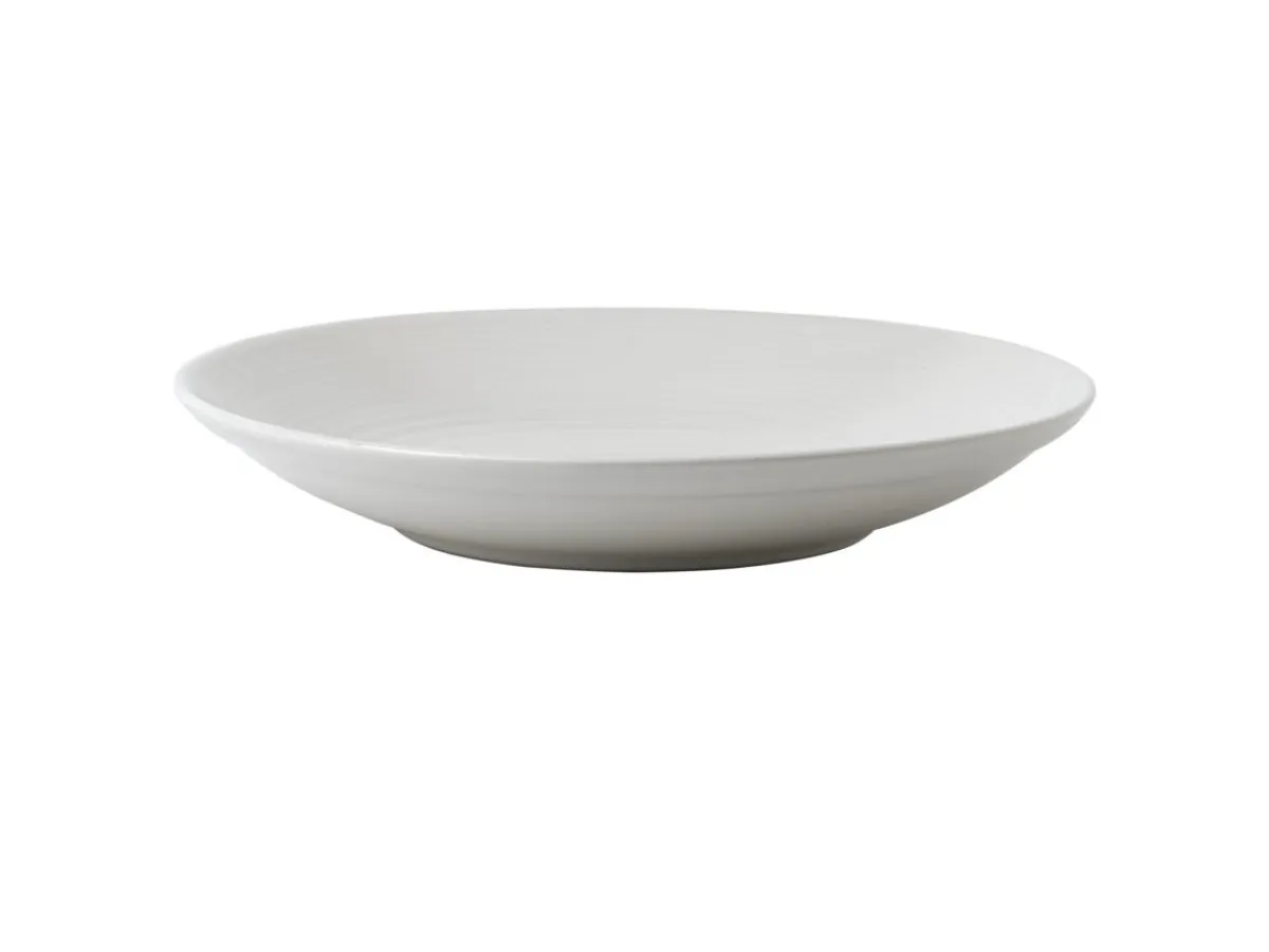 DUDSON Assiette creuse rond blanc porcelaine Ø 29,3 cm Evo Pearl Outlet