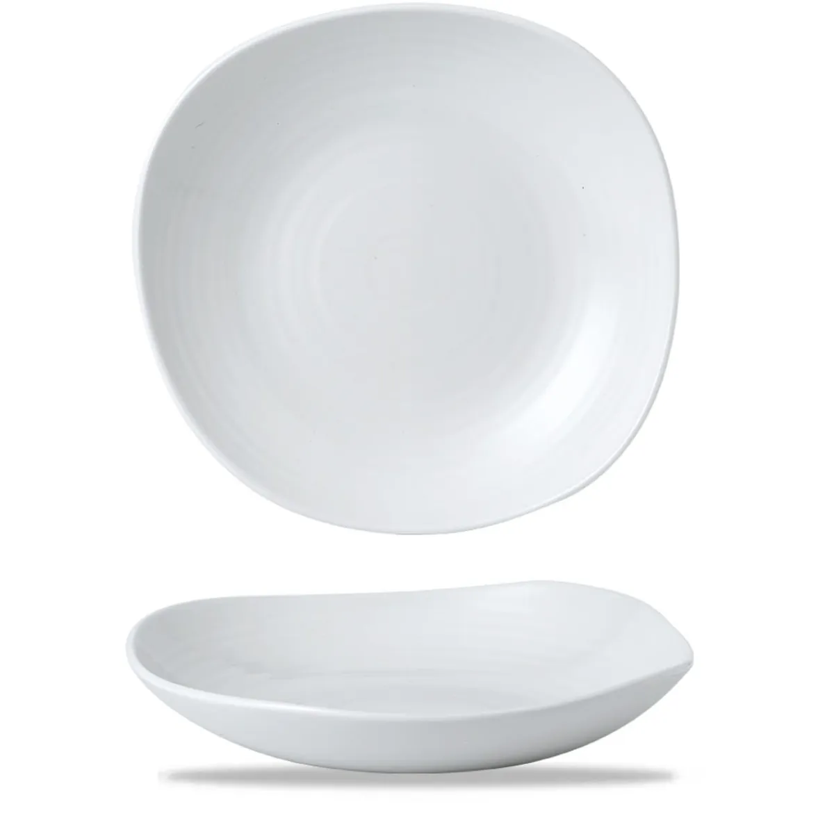 Assiette creuse rond blanc porcelaine vitrifiée Ø 29,5 cm White - DUDSON