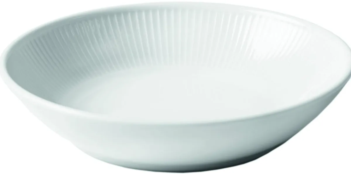 PILLIVUYT Assiette creuse rond blanc porcelaine culinaire Ø 23 cm Plisse Discount