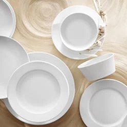 Assiette creuse rond blanc porcelaine Ø 22 cm Eventail - PILLIVUYT Sale