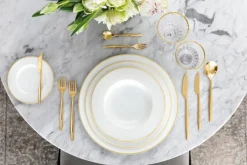 Assiette creuse rond blanc porcelaine bone china Ø 24,5 cm Chateau Septfontaines - VILLEROY & BOCH Outlet