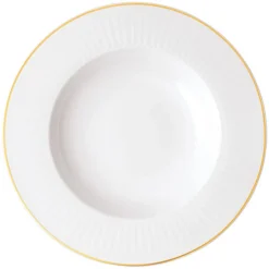 Assiette creuse rond blanc porcelaine bone china Ø 24,5 cm Chateau Septfontaines - VILLEROY & BOCH Outlet