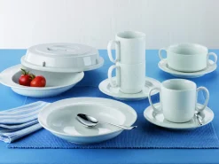 Assiette creuse rond blanc porcelaine Ø 23 cm Donna Senior - SCHONWALD