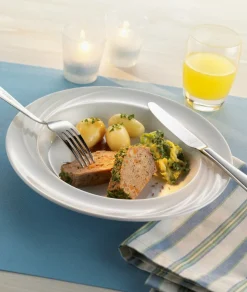 Assiette creuse rond blanc porcelaine Ø 23 cm Donna Senior - SCHONWALD