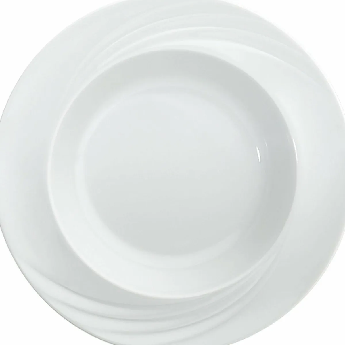 Assiette creuse rond blanc porcelaine Ø 23 cm Donna Senior - SCHONWALD