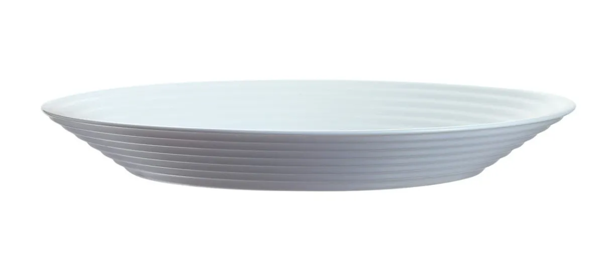 Assiette creuse rond blanc verre opal Ø 23,6 cm Stairo - ARCOROC Outlet