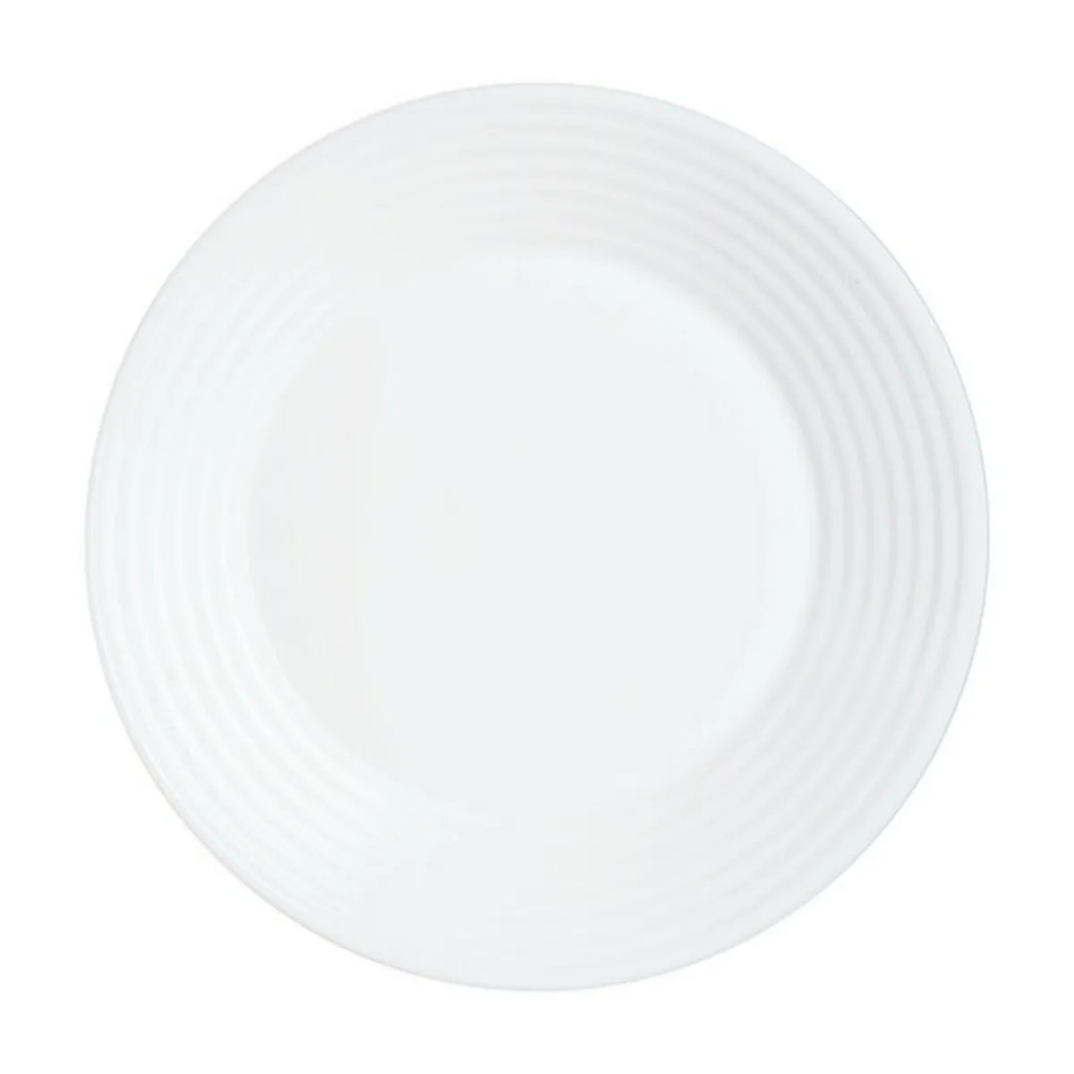Assiette creuse rond blanc verre opal Ø 23,6 cm Stairo - ARCOROC Outlet