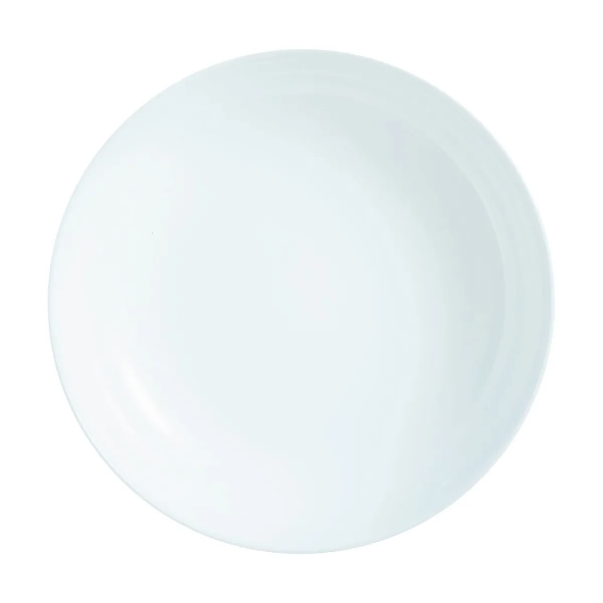 Assiette creuse rond blanc verre opal Ø 17 cm Evolutions - ARCOROC Sale