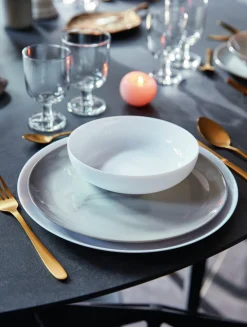 Assiette creuse rond blanc verre opal Ø 17 cm Evolutions - ARCOROC Sale