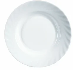 Assiette creuse rond blanc verre opal Ø 22,6 cm Trianon - ARCOROC Discount