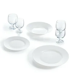 Assiette creuse rond blanc verre opal Ø 22 cm Everyday - LUMINARC Best