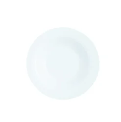 Assiette creuse rond blanc verre opal Ø 22 cm Intensity - ARCOROC New