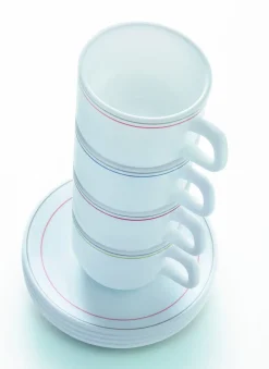 Assiette creuse rond blanc verre opal Ø 22,5 cm Restaurant Filet Bleu - ARCOROC New