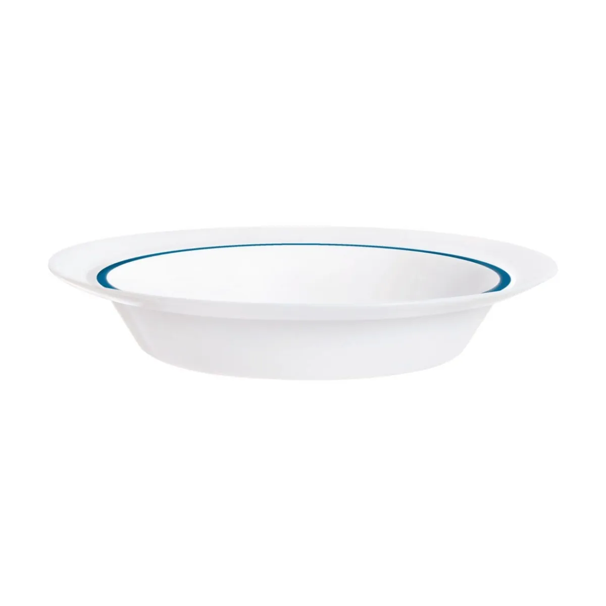 ARCOROC Assiette creuse rond blanc verre opal Ø 23 cm Autonomy Filet Bleu Online