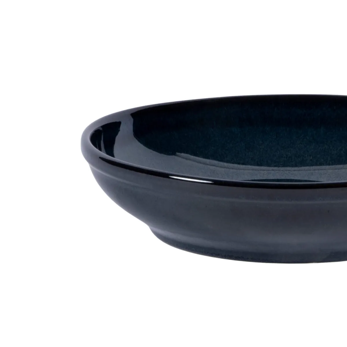 Assiette creuse rond bleu grès émaillé Ø 23 cm Gres Couleur - PRO.MUNDI Best