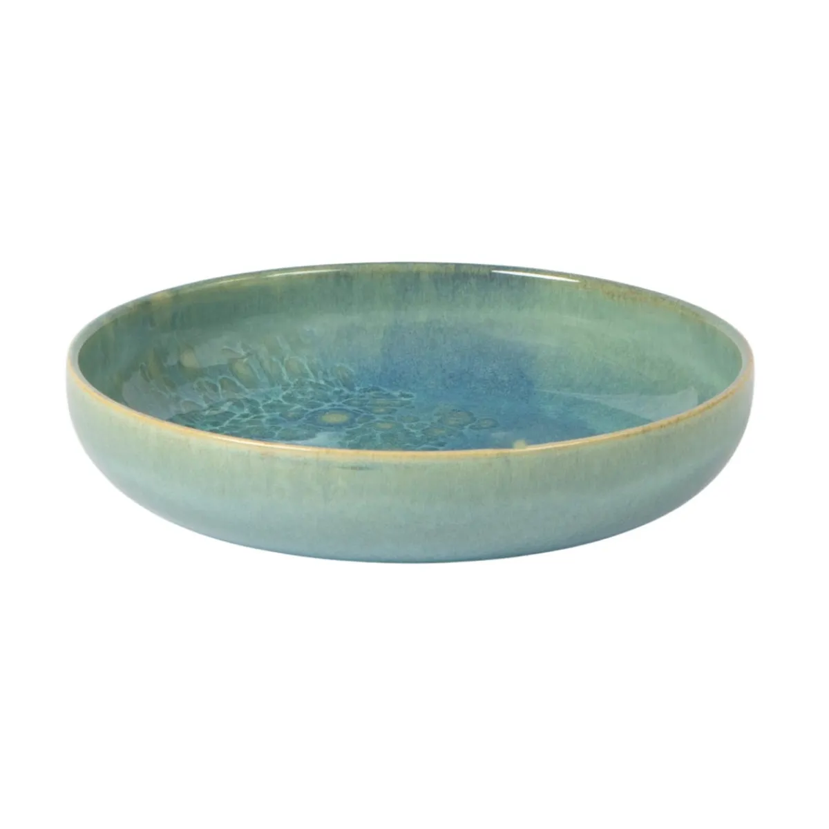 Assiette creuse rond bleu grès émaillé Ø 22 cm Magic - ACCOLADE Sale