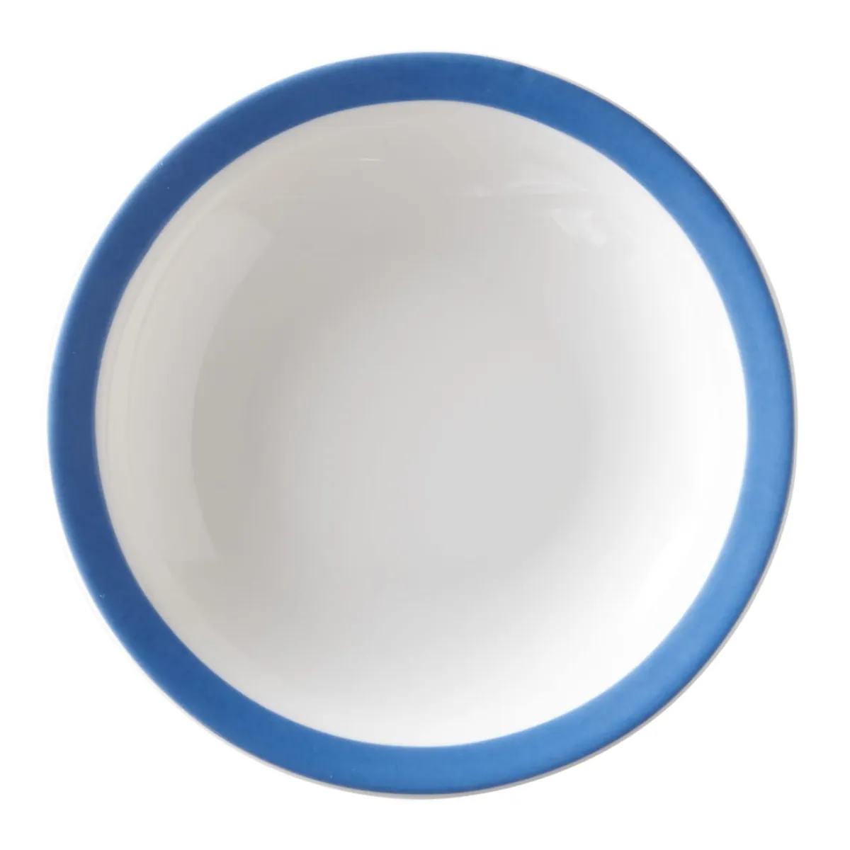 Assiette creuse rond bleu porcelaine Ø 22 cm Optima Color - Aucune Sale